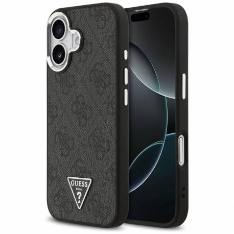 Guess Futerał Do Iphone 17 Kompatybilny Z Magsafe Guhmp17Sp4Tsrcmk (Pu 4G W/triangle Logo Sl) Czarny