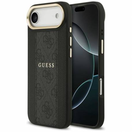 Guess Futerał Do Iphone 17 Air Kompatybilny Z Magsafe Guhmp17Mpg4Semck (Pu W/ 4G Stripe) Czarny