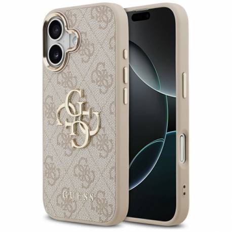 Guess Futerał Do Iphone 17 Guhcp17S4Gmgcpi (Pu W/ Big 4G Classic Logo) Złoto Różowy
