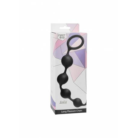 Plug/kulki-Anal Beads Long Pleasure Chain Black