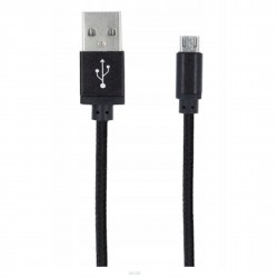 Kabel micro USB Forever pleciony czarny